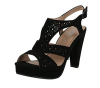 WOMAN'S SHOES BLACK NUB HEELS SYSTEM-27