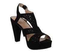 WOMAN'S SHOES BLACK NUB HEELS SYSTEM-27