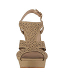 WOMAN'S SHOES TAUPE NUB HEELS SYSTEM-27