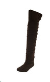 WOMAN'S SHOES BROWN SUEDE BOOTS TAMMY-58