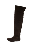 WOMAN'S SHOES BROWN SUEDE BOOTS TAMMY-58