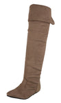 WOMAN'S SHOES TAUPE SUEDE BOOTS TAMMY-58