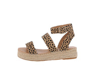 WOMAN'S SHOES CHEETAH SUEDE SANDAL TESSA-1