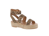 WOMAN'S SHOES CHEETAH SUEDE SANDAL TESSA-1