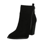 WOMAN'S SHOES BLACK SUEDE BOOTIES TIBER-47X