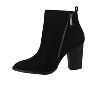 WOMAN'S SHOES BLACK SUEDE BOOTIES TIBER-47X