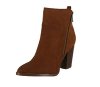 WOMAN'S SHOES DARK RUST SUEDE BOOTIES TIBER-47X