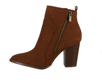 WOMAN'S SHOES DARK RUST SUEDE BOOTIES TIBER-47X