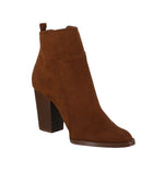 WOMAN'S SHOES DARK RUST SUEDE BOOTIES TIBER-47X