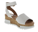 WOMAN'S SHOES WHITE PU WEDGE SANDAL TOBIAS-8