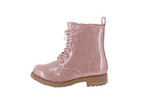 BABY'S SHOES ROSE GOLD PAT/GLITTER BOOTIES TORIN-66A