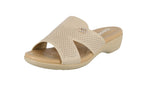 WOMAN'S SHOES BEIGE PU COMFORT SANDALS TR35-24