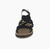 KID'S SHOES BLACK SUEDE SANDALS TRACY-15K