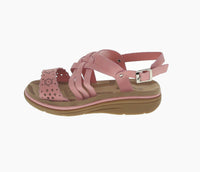 KID'S SHOES PINK SUEDE SANDALS TRACY-15K