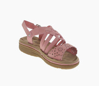 KID'S SHOES PINK SUEDE SANDALS TRACY-15K