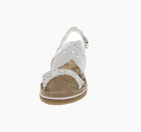 KID'S SHOES WHITE PU LEATHER SANDALS TRACY-15K