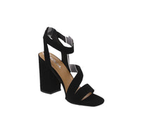 WOMEN'S SHOES BLACK NUB HEELS TRANCE