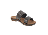 KID'S SHOES BLACK GLITTER SANDALS TYSON-9K