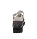 WOMAN'S SHOES WHITE PU LEATHER SANDAL VICKY
