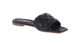 WOMAN'S SHOES BLACK PU SANDALS VILLA-1