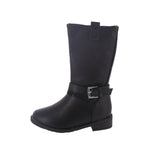 KID'S SHOES BLACK PU BOOTS VINE-1K