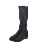 WOMAN'S SHOES BLACK PU BOOTS VINE-77