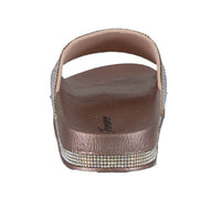 WOMAN'S SHOES ROSE GOLD GLITTER PU LEATHER SANDALS VISION-07