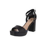 WOMAN'S SHOES BLACK PU HEELS VOW