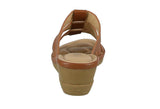 WOMAN'S SHOES CAMEL PU LEATHER COMFORT SANDALS W33-250