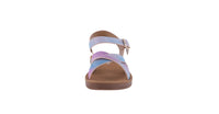 KID'S SHOES IRIDESCENT BLUE PU SANDALS WALLY-77K