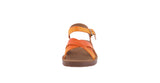 KID'S SHOES IRIDESCENT ORANGE PU SANDALS WALLY-77K