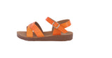 KID'S SHOES IRIDESCENT ORANGE PU SANDALS WALLY-77K