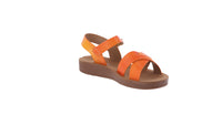 KID'S SHOES IRIDESCENT ORANGE PU SANDALS WALLY-77K