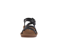 BABY'S SHOES BLACK PU SANDAL WALLY-6A