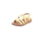 BABY'S SHOES YELLOW PU SANDAL WALLY-6A