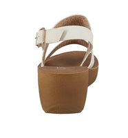 WOMAN'S SHOES WHITE PU LEATHER WEDGE-20
