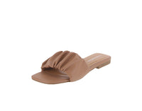 WOMAN'S SHOES DARK NUDE PU SANDALS WELL