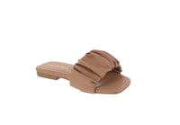 WOMAN'S SHOES DARK NUDE PU SANDALS WELL