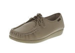 WOMAN'S SHOES BEIGE PU DOCKSIDE W020