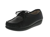 WOMAN'S SHOES BLACK PU DOCKSIDE W020