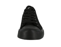 MEN'S SHOES BLACK FABRIC TENNIS SNEAKERS YB-4988M