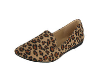 WOMAN'S SHOES LEOPARD SUEDE FLATS YOKO-1