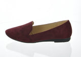 WOMAN'S SHOES WINE SUEDE FLATS YOKO-1