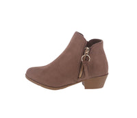 KID'S SHOES TAUPE SUEDE BOOTIES ZANDRA-26K