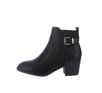 WOMAN'S SHOES BLACK PU BOOTIES ZANDRA-59