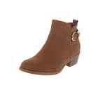 WOMAN'S SHOES TAN SUEDE BOOTIES HEBE-6