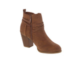 WOMAN'S BOOTIES TAN NUB SOSANNA-1