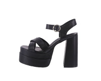 WOMAN'S SHOES BLACK PU HEELS TWICE-11