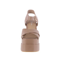 WOMAN'S SHOES NUDE PU HEELS TWICE-11