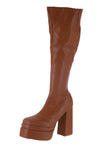 WOMAN'S SHOES TAN PU BOOTS TWICE-18